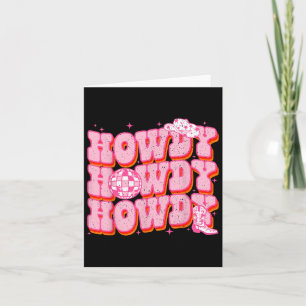 Carte Salut Fille Occidentale Méridionale Rodeo Country 