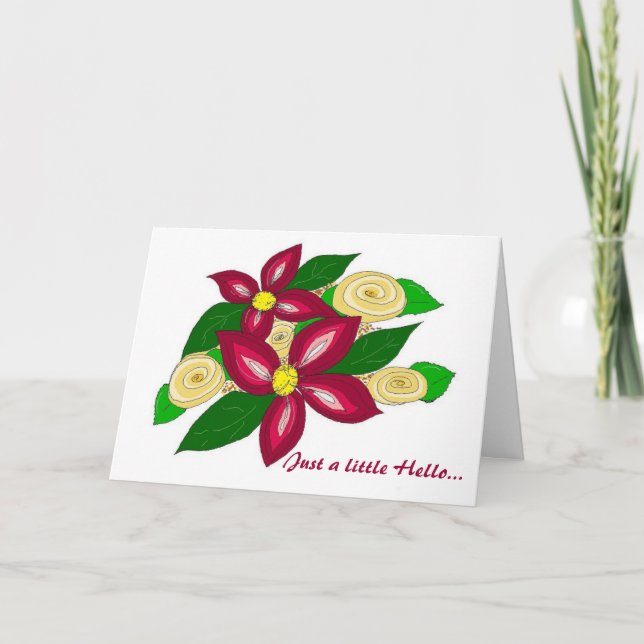 Carte Salut Floral (Devant)