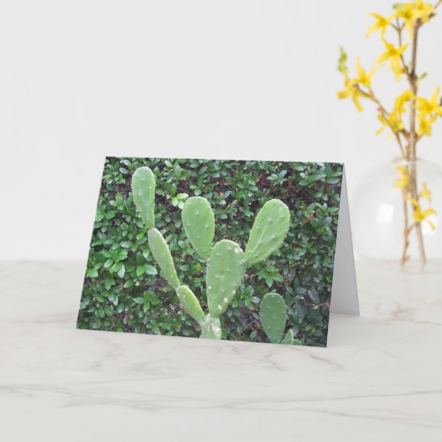 Carte "Salut !" Greetings from a cute Cactus or Mouse ? (Fleur jaune)