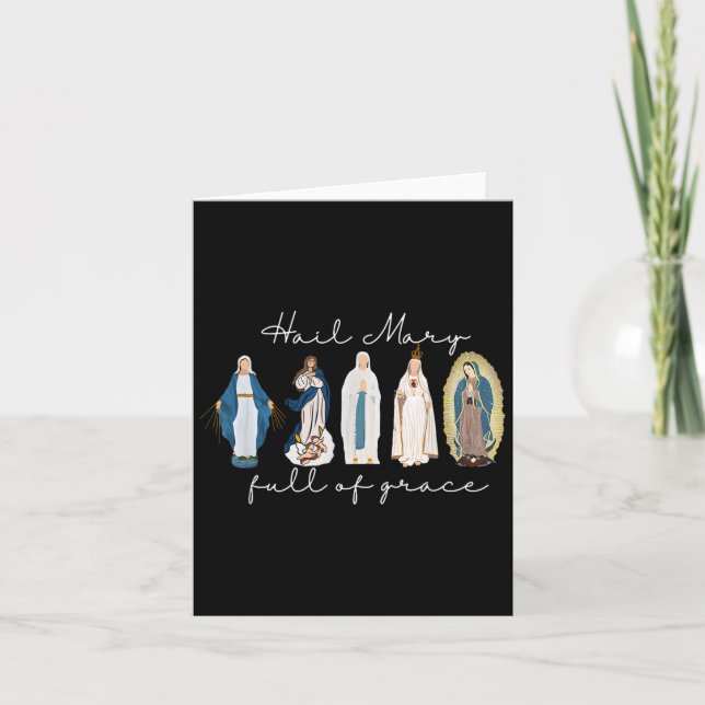 Carte Salut Marie Pleine De Grâce, Vierge Marie, Bibl (Devant)