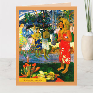 Carte Salut Mary (Ia Orana Maria) (1891) par Paul Gaugui