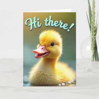Carte Salut Petit Caneton