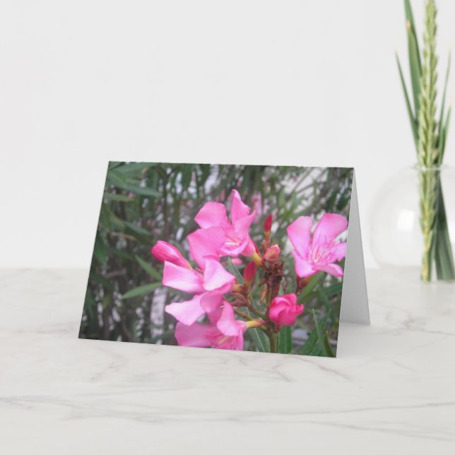Carte Salutation aux fleurs violettes (Devant)