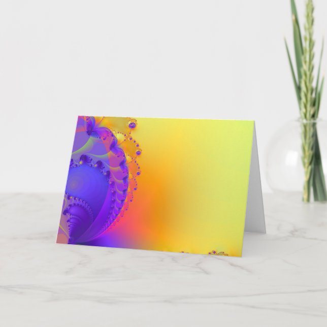 Carte Salutation blanche et joyeuse (Devant)
