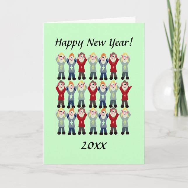 Carte - Salutation - Bonne année (Devant)