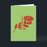 Carte - Salutation - Bougie rouge et Poinsettia<br><div class="desc">"Meilleurs voeux pour la saison des Fêtes" est le texte à l'intérieur de cette carte. La couverture montre une silhouette rouge d'un poinsettia derrière une bougie. Un graphique simple pour express vos souhaits de vacances. (La couleur Arrière - plan et la couleur du graphique peuvent être modifiées en cliquant sur...</div>