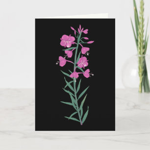 Carte Salutation/carte pour notes de Fireweed