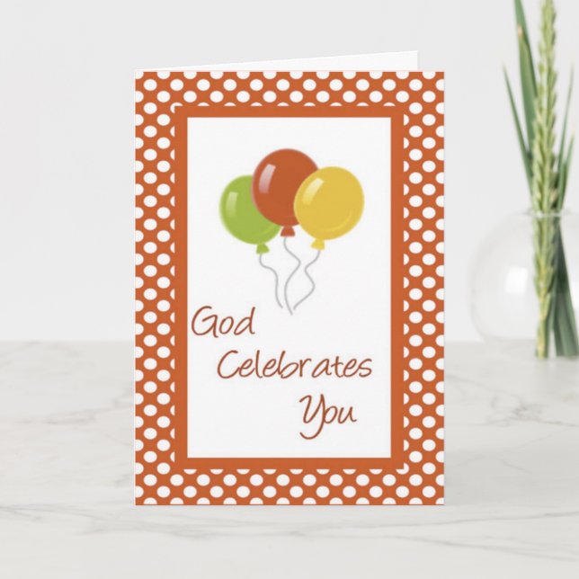 Carte Salutation chrétienne d'anniversaire (Devant)