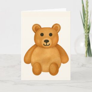 Carte Salutation classique aux ours en peluche