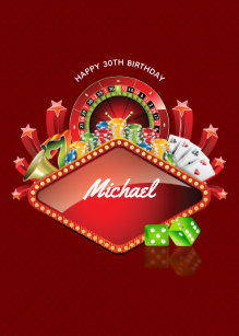 Cartes Casino D Anniversaire Zazzle Fr