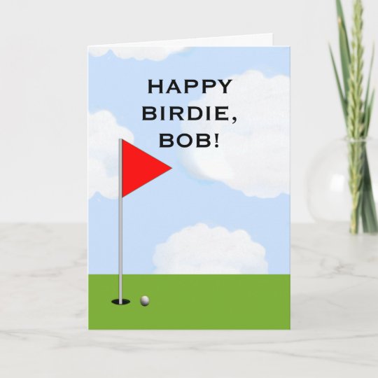 Carte Salutation D Anniversaire De Golf Personnalisee Zazzle Fr