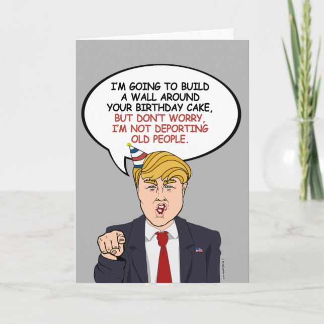 Carte Salutation d'anniversaire politique (Devant)
