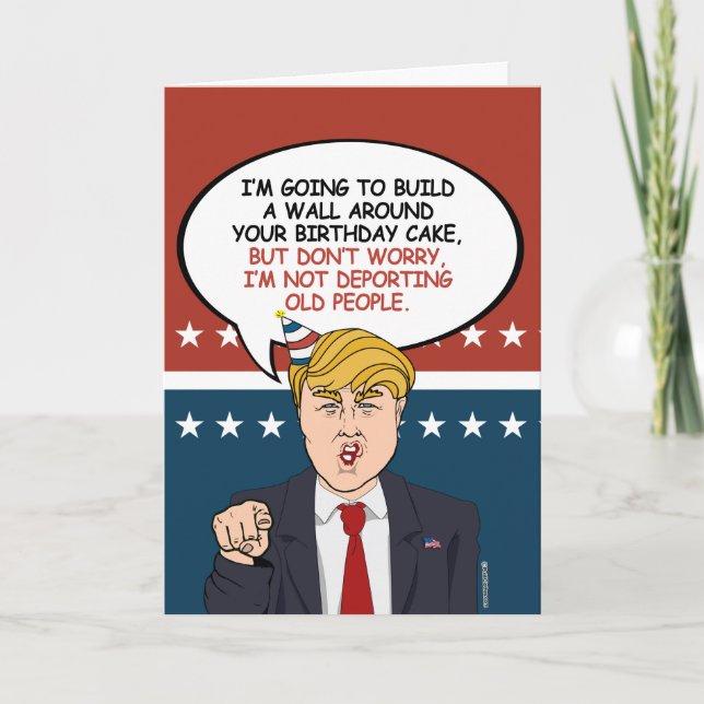 Carte Salutation d'anniversaire politique (Devant)