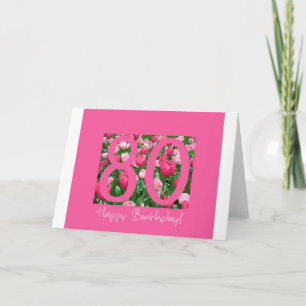 Carte Salutation de 80e anniversaire