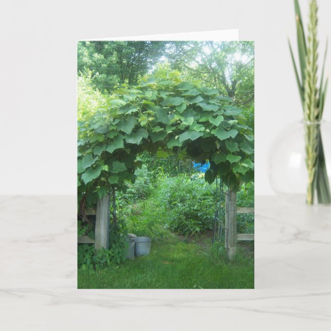 Carte Salutation de jardin (Devant)