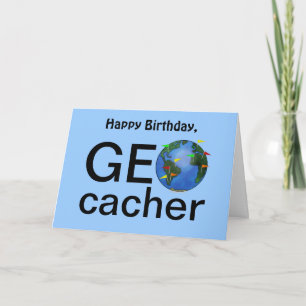 Carte Salutation de joyeux anniversaire de Geocaching de