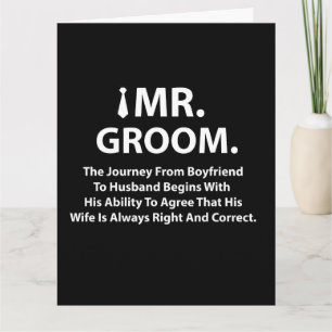 Carte Salutation de la Groom Bachelor Party