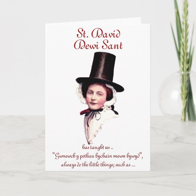 Carte Salutation de la Saint-David (Devant)