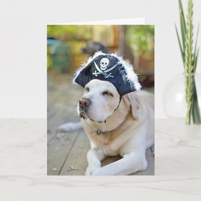 Carte Salutation de labrador retriever Halloween (Devant)
