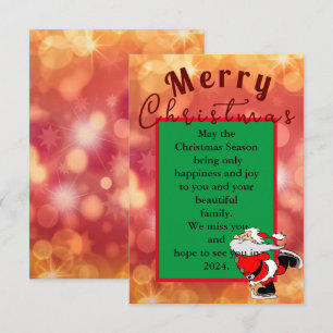 Carte Salutation de Noël pour ami de loin