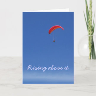 Carte Salutation de parapente avec devis