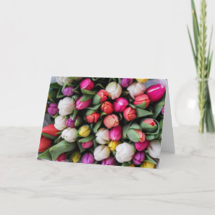 Carte Salutation de printemps Tulip