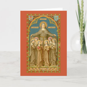 Carte Salutation de Ste Claire d'Assise & des Moniales (