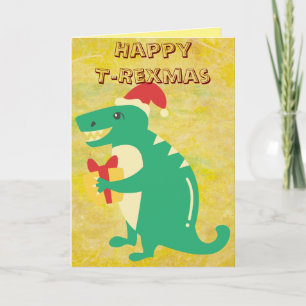 Carte Salutation Dinosaur