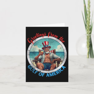 Carte Salutation Du Golfe De L'Amérique Trump Patrio