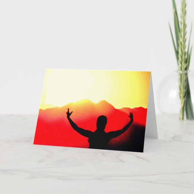 Carte Salutation du lever de soleil (Devant)