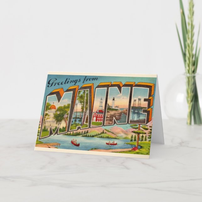 Carte Salutation du Maine (Devant)