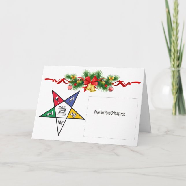 Carte Salutation Eastern Star Holiday (Devant)