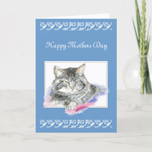 Carte Salutation faite sur commande, le jour de mère,
