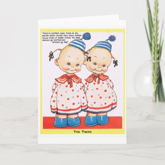 Carte Salutation Jumelle De Joyeux Anniversaire De Zazzle Fr