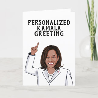 Carte Salutation Kamala personnalisée