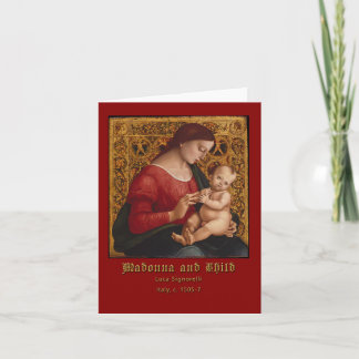 Carte Salutation Madonna et Enfant Luca Signorelli