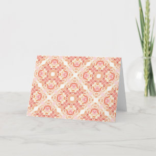 Carte Salutation Motif rose