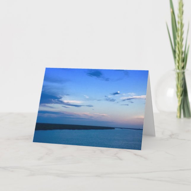 Carte Salutation Ocean Sunset (Devant)