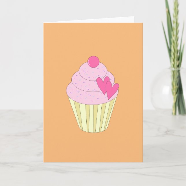 Carte salutation orange illusima (Devant)