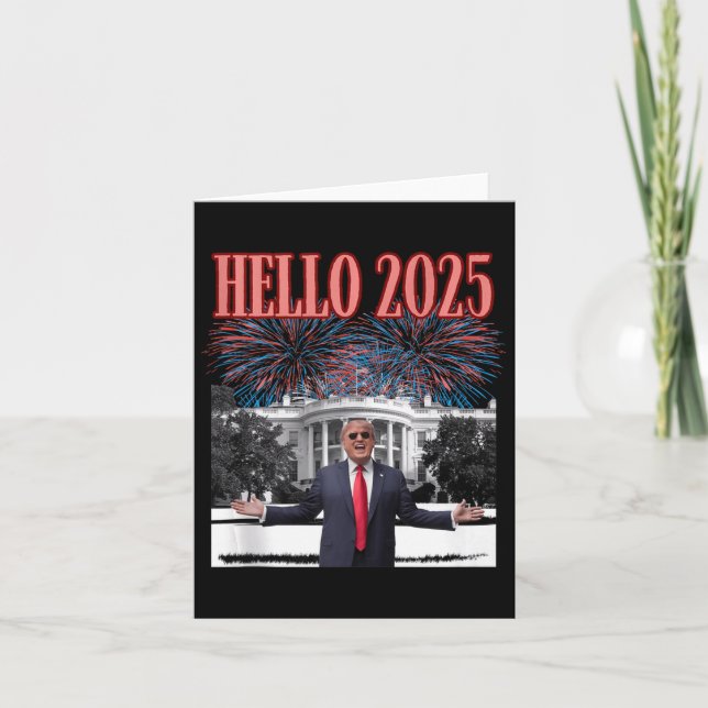 Carte Salutation patriotique de Trump pour le Nouvel An  (Devant)