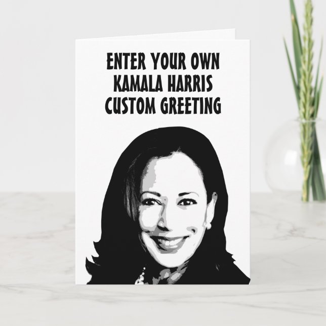Carte Salutation personnalisée de Kamala Harris (Devant)