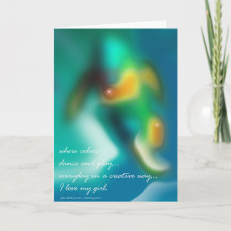 Carte Salutation pour ma fille par Gregory Gallo