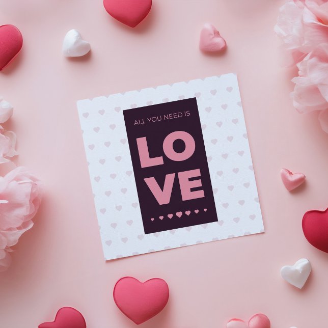 Carte Salutation simple pour la Saint Valentin (Créateur téléchargé)