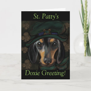 Carte Salutation St. Patty Doxie
