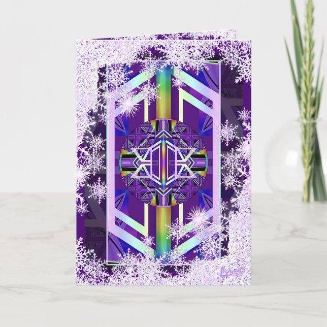 Carte Salutation violette w3 (Devant)