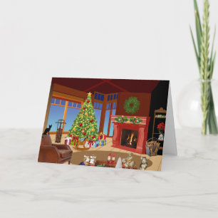 Carte Salutations avant Noël agressives passives