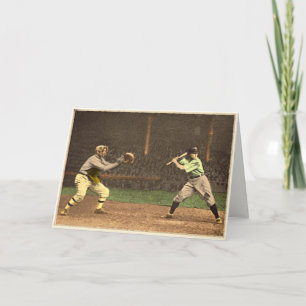 Carte Salutations classiques de base-ball