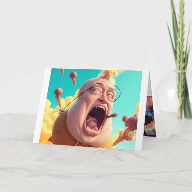 Carte Salutations cosmiques des Aliens de Farting Weirdo (Devant)