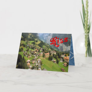 Carte Salutations d'anniversaire - Wengen