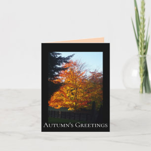 Carte "Salutations d'automne"